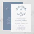 Search for monogram wreath wedding invitations Qr code