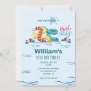 Search for water slide birthday invitations Blue