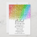 Search for rainbow bridal shower invitations Sparkle