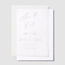 Search for sheer elegance invitations Minimalist