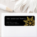 Search for glitter snowflake return address labels Winter