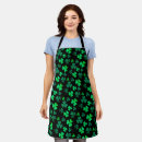 Search for black irish aprons Shamrock