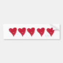 Search for romance love bumper stickers Red