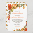 Search for autumn leaves bridal shower invitations Orange