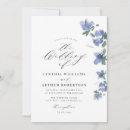 Search for elegant watercolor wedding invitations Blue