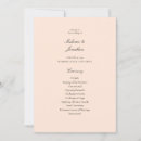 Search for blush pink wedding programs Ceremony
