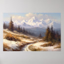 Search for snowy mountain posters Pine trees