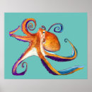 Search for watercolor octopus art Ocean