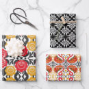 Search for red bird wrapping paper Berries