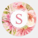Search for floral monogrammed stickers Simple