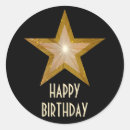 Search for black gold birthday stickers Stars