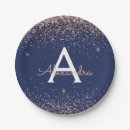 Search for navy and pink plates Baby shower