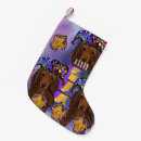 Search for red hair christmas stockings Doxie