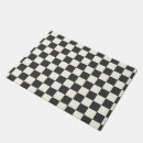 Search for black and white checkered doormats Checks