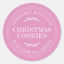 Search for christmas cookie stickers Made with love