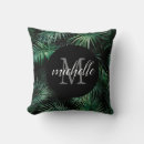 Search for black palm tree cushions Green