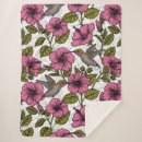 Search for hummingbird flowers blankets Floral