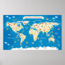Search for animal world map posters Zoo