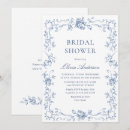 Search for renaissance bridal shower invitations Toile de jouy