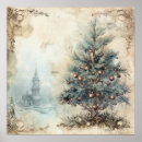 Search for vintage christmas tree posters Watercolor