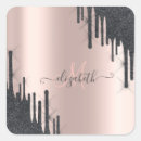 Search for silver glitter monogram stickers Black