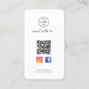 Search for facebook business cards Qr code