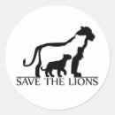 Search for endangered species stickers Lion