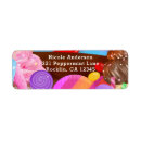 Search for chocolate candy return address labels Colourful