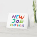Search for good luck in your new job cards Promotion