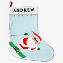 Search for ski christmas stockings Santa