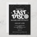 Search for silver hens party invitations Disco bachelorette