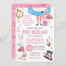 Search for vintage alice in wonderland birthday invitations Watercolor