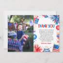 Search for 4th birthday thank you cards Red white and blue