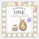 Search for childrens birthday party stickers Watercolor