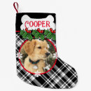 Search for black and white dog christmas stockings Cat
