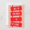 Search for all you need is love cards Red