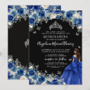 Search for silver black royal blue invitations For her
