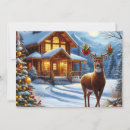 Search for snowy mountains christmas cards Deer