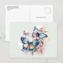 Search for pretty blue butterflies postcards Floral