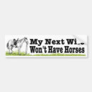 Search for funny horse bumper stickers Humour