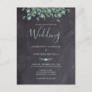 Search for chalkboard wedding invitations Botanical