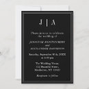 Search for modern monogram wedding invitations Classy