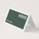 Search for human resources business cards Headhunter