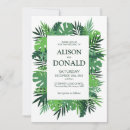 Search for tropical foliage wedding invitations Beach