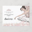 Search for dance sweet 16 invitations Ballerina