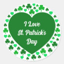 Search for st patty stickers Shamrock