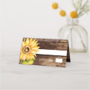 Search for sunflower place cards Wood