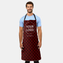 Search for red business aprons Promotional