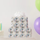 Search for vintage dress wrapping paper Blue
