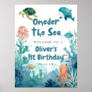 Search for under the sea party posters 1st birthday